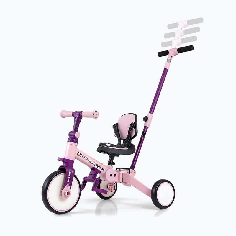 Odrážedlo Milly Mally 5w1 Optimus Max pink 8