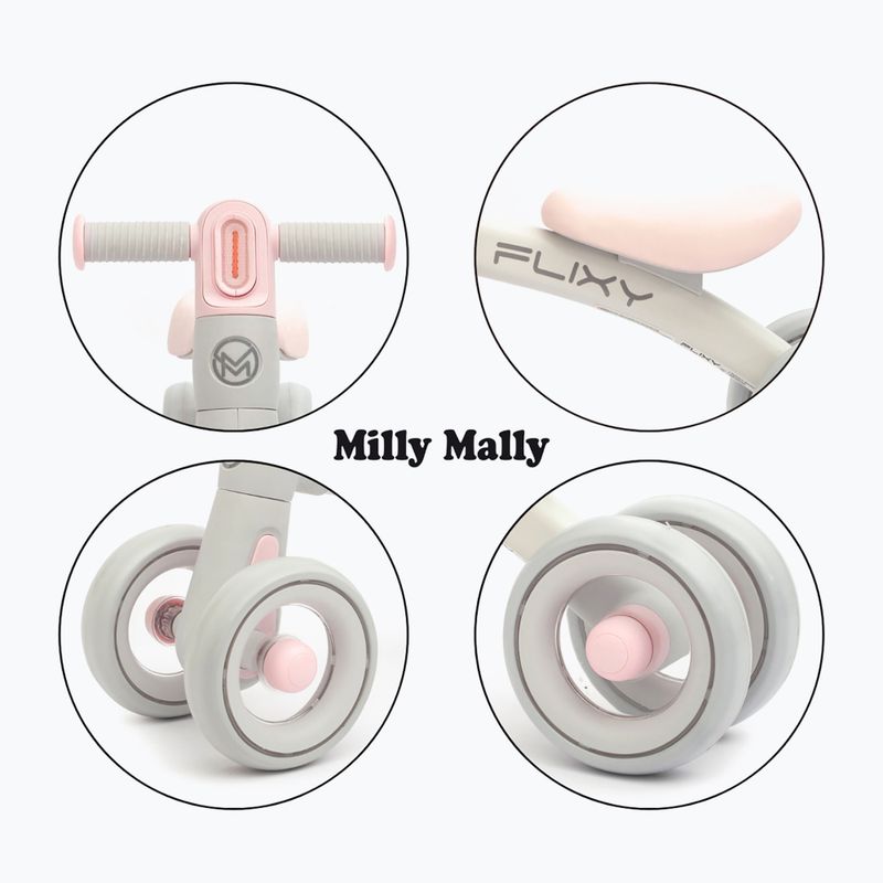 Odrážedlo Milly Mally Flixy pink 13