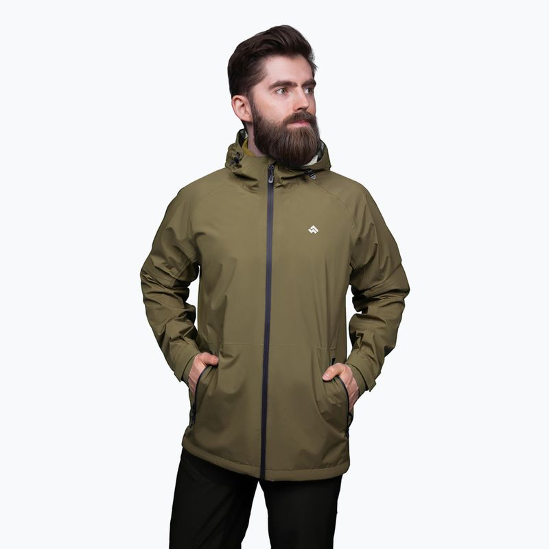 Pánská bunda do děště Alpinus Girdiman olive 3