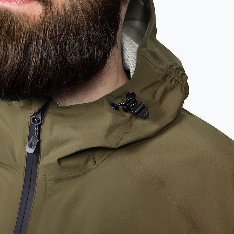 Pánská bunda do děště Alpinus Girdiman olive 6