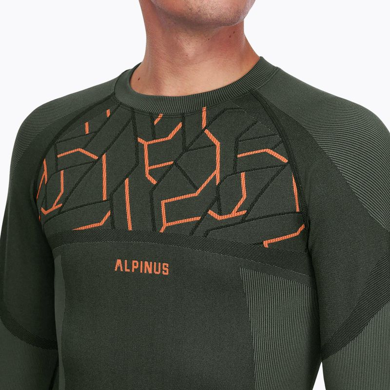 Pánský komplet termo prádla Alpinus Tactical Gausdal Set green/orange 4