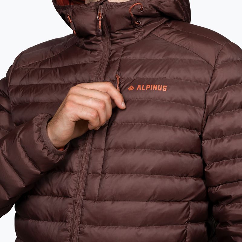 Pánská péřová bunda Alpinus Kiruna brown 4