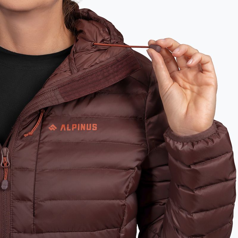 Dámská péřová bunda Alpinus Kiruna brown 5