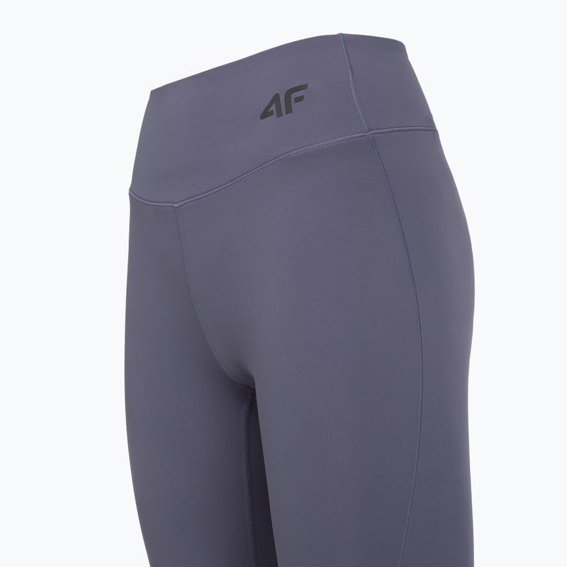 Dámské tréninkové legíny 4F Solar Punk FNK F404 denim 3