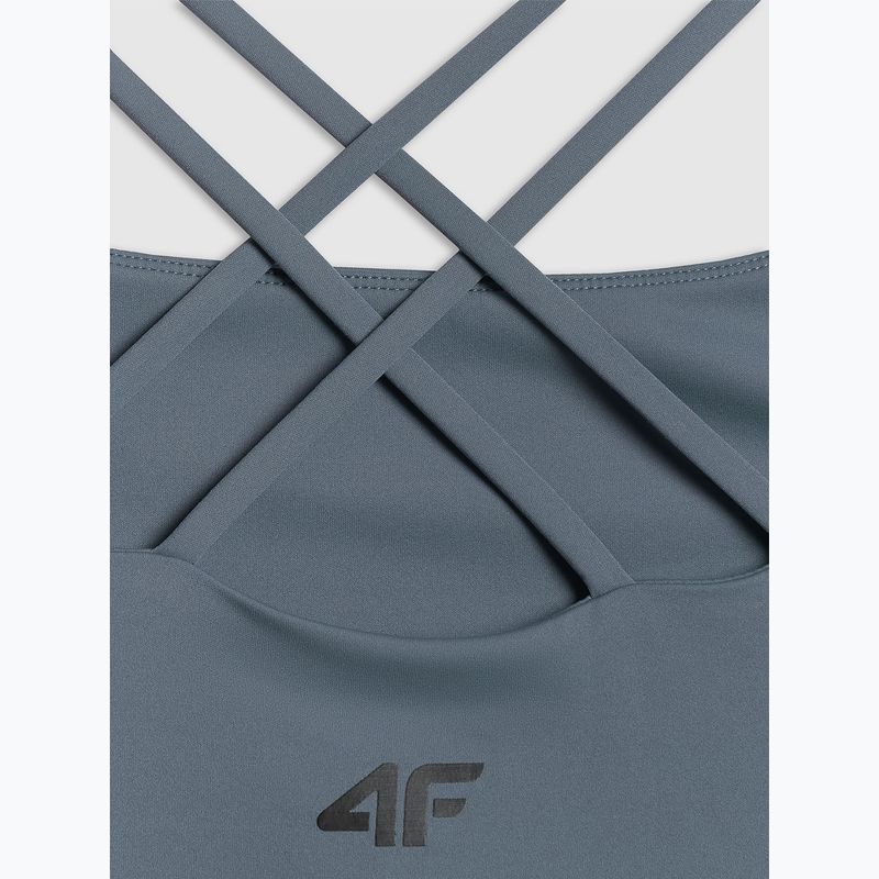 Dámské tréninkové tričko 4F Solar Punk FNK F0745 denim 3