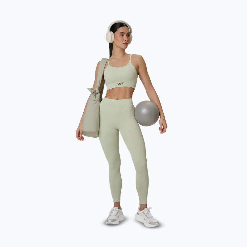 Tréninková podprsenka 4F Solar Punk F203 light green allover 6