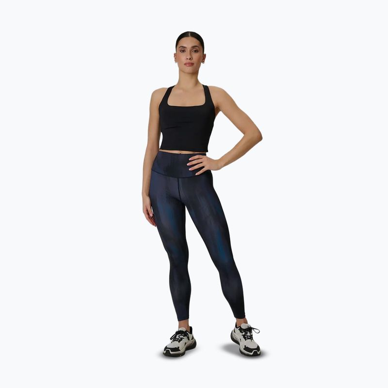 Dámské tréninkové legíny 4F Solar Punk FNK F454 sea green allover 2