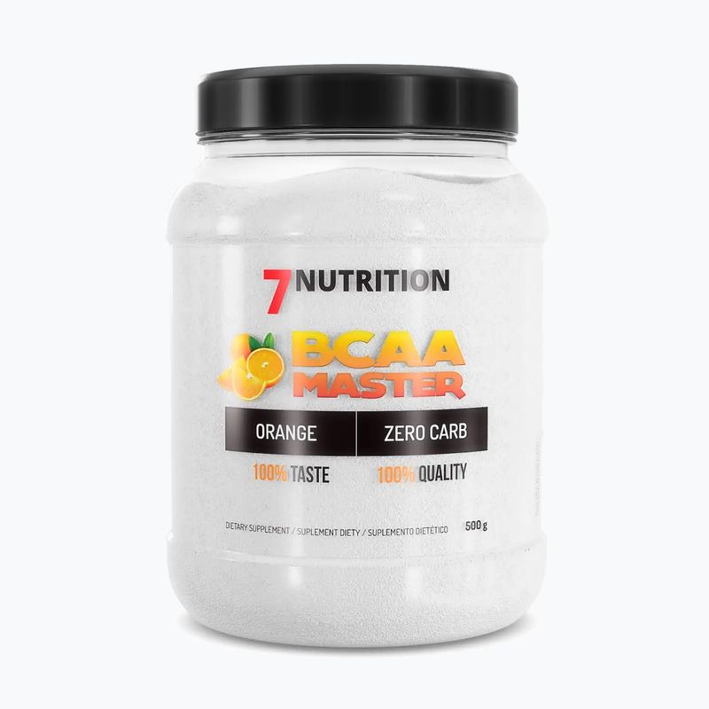 BCAA Master 7Nutrition aminokyseliny 500g pomeranč 7Nu000333-orange
