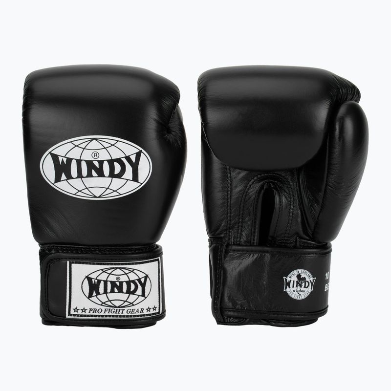 Boxerské rukavice WINDY Classic Genuine Leather black