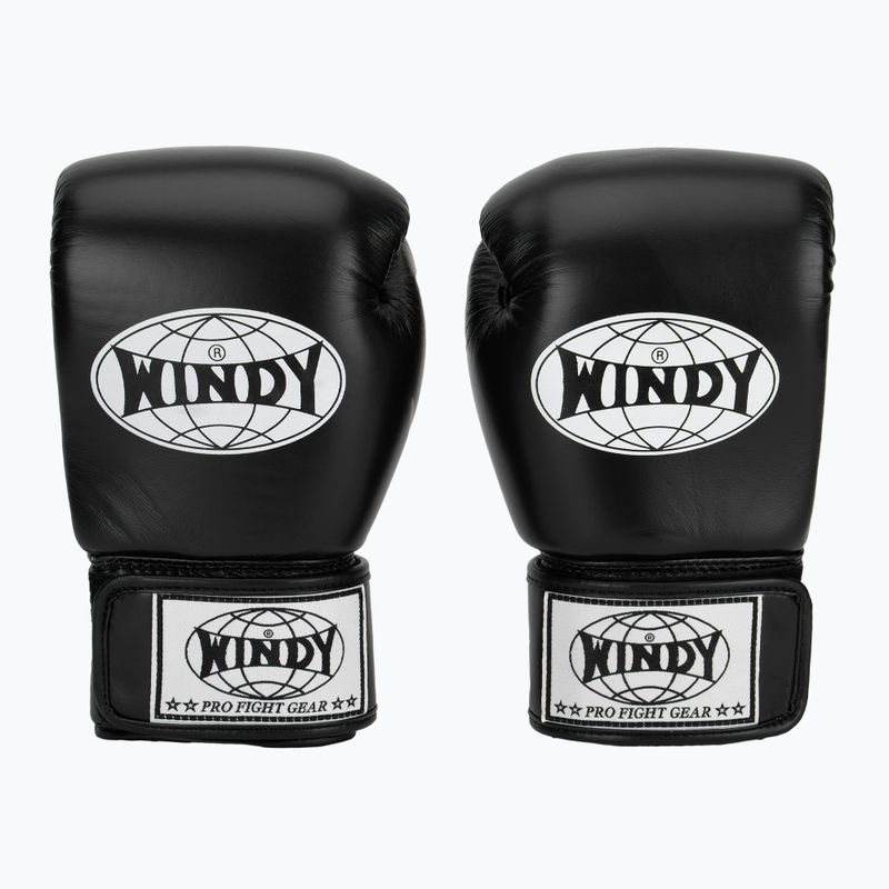 Boxerské rukavice WINDY Classic Genuine Leather black 2