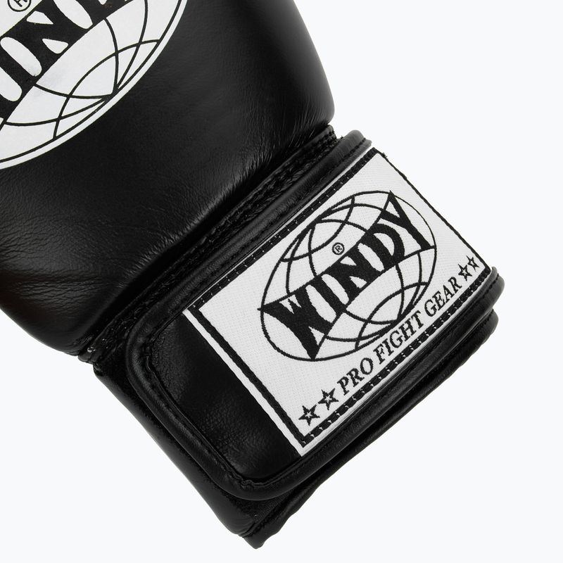 Boxerské rukavice WINDY Classic Genuine Leather black 6