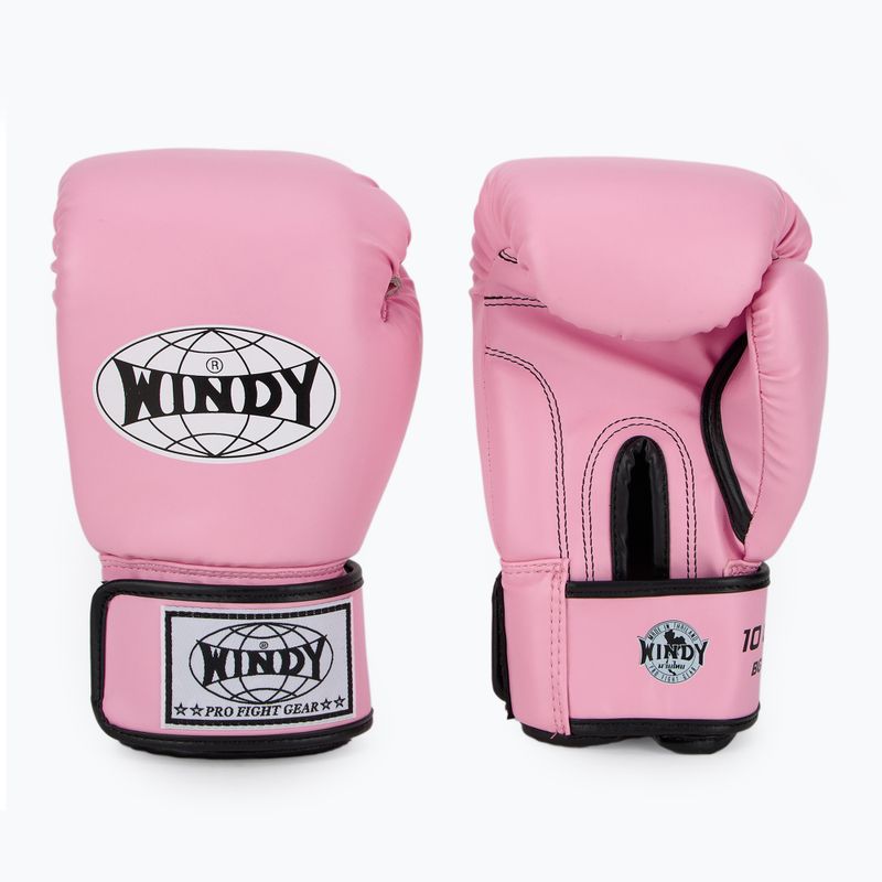 Boxerské rukavice WINDY Classic Synthetic Leather pink