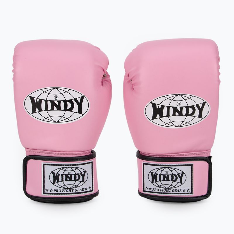 Boxerské rukavice WINDY Classic Synthetic Leather pink 2