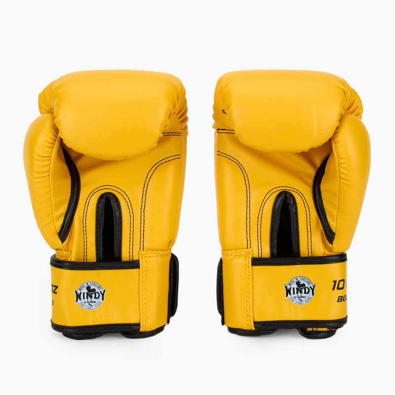Boxerské rukavice WINDY Classic Synthetic Leather yellow 3