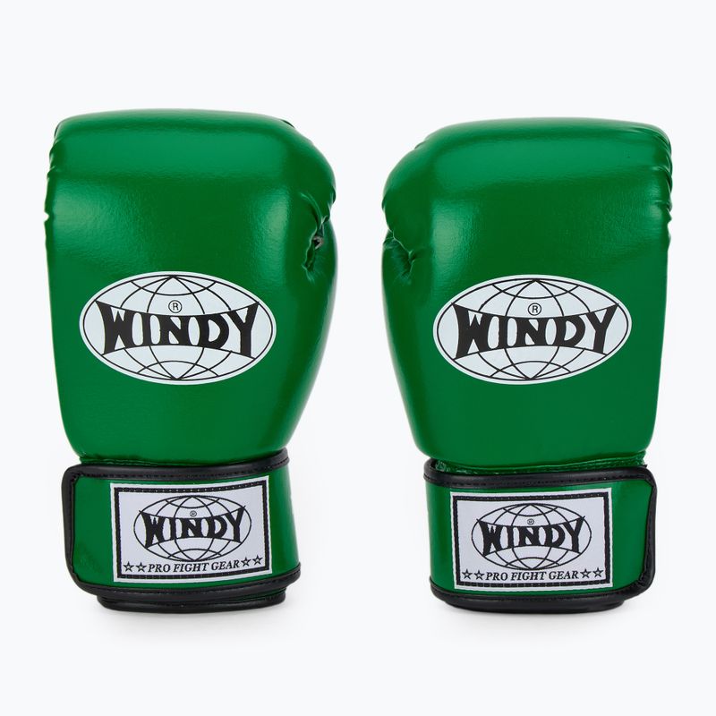 Boxerské rukavice WINDY Classic Synthetic Leather green 2