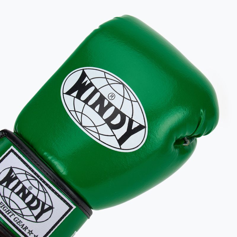 Boxerské rukavice WINDY Classic Synthetic Leather green 5