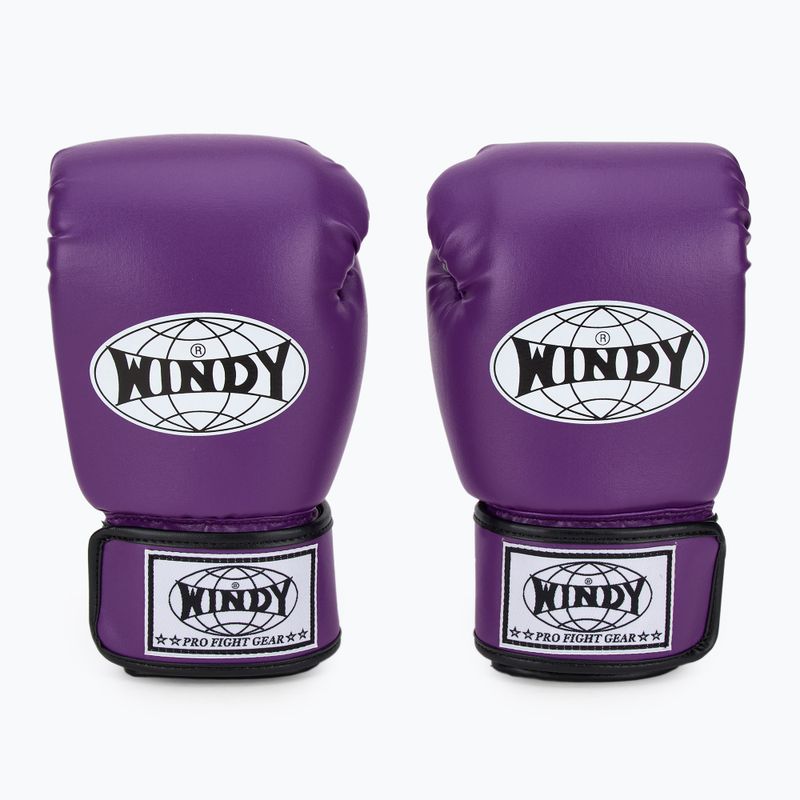 Boxerské rukavice WINDY Classic Synthetic Leather purple 2