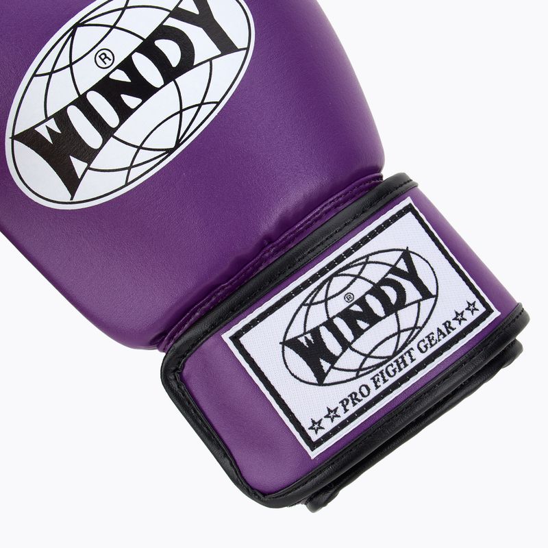 Boxerské rukavice WINDY Classic Synthetic Leather purple 6