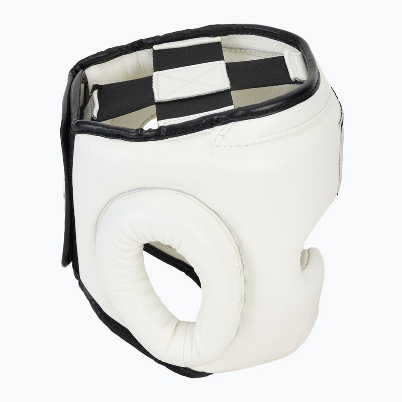 Boxerská helma WINDY Genuine Leather white 2