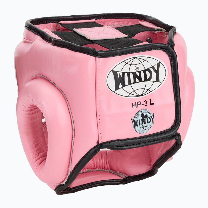 Boxerská helma WINDY Genuine Leather pink 3
