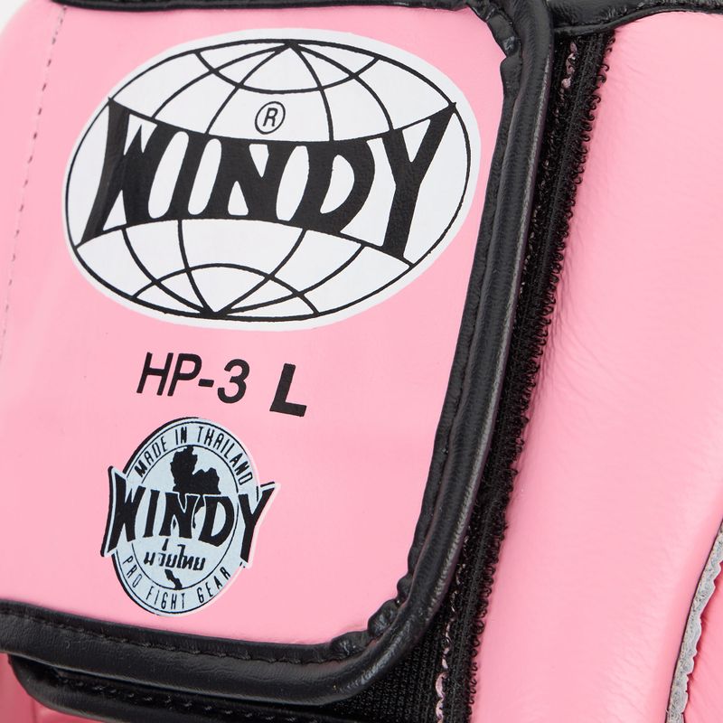 Boxerská helma WINDY Genuine Leather pink 4