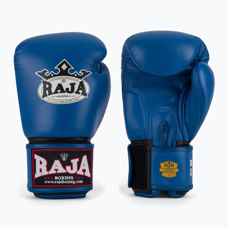 Boxerské rukavice RAJA BOXING Single Standard Genuine Leather blue