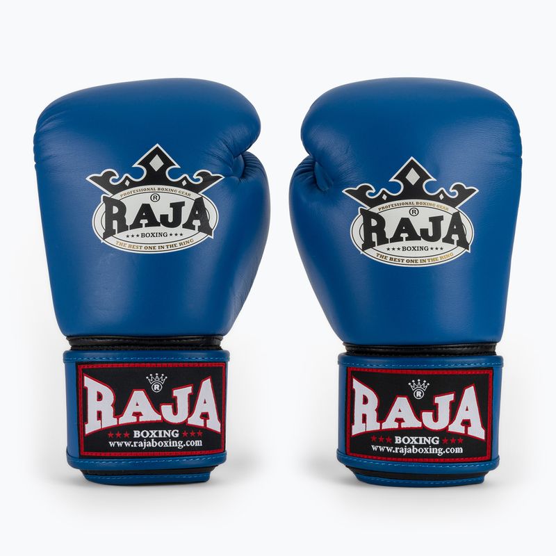 Boxerské rukavice RAJA BOXING Single Standard Genuine Leather blue 2