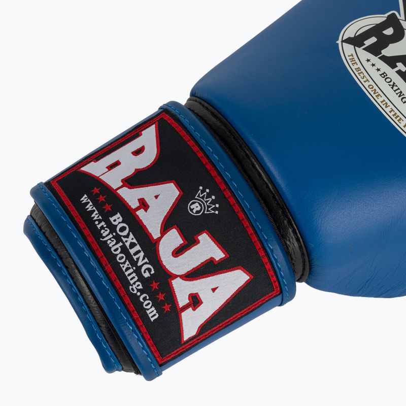 Boxerské rukavice RAJA BOXING Single Standard Genuine Leather blue 6