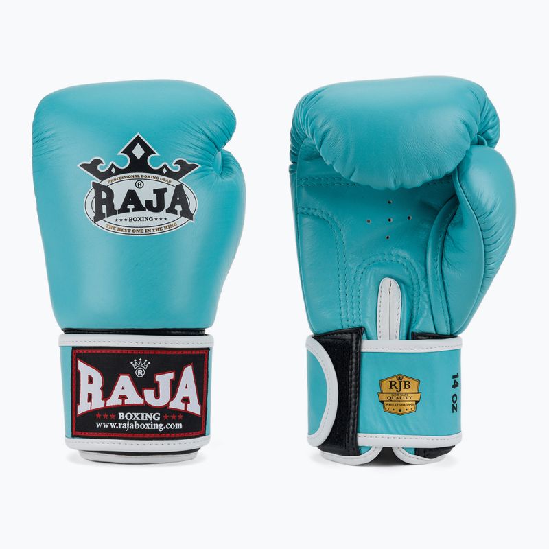 Boxerské rukavice RAJA BOXING Single Standard Genuine Leather light blue