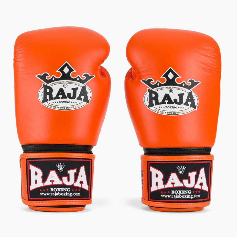 Boxerské rukavice RAJA BOXING Single Standard zGenuine Leather orange 2