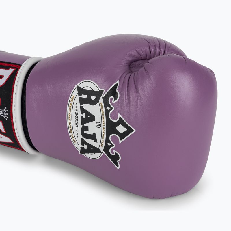 Boxerské rukavice RAJA BOXING Single Standard Genuine Leather purple 5