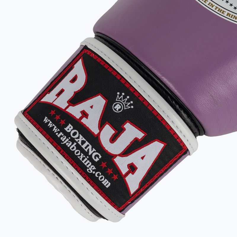 Boxerské rukavice RAJA BOXING Single Standard Genuine Leather purple 6