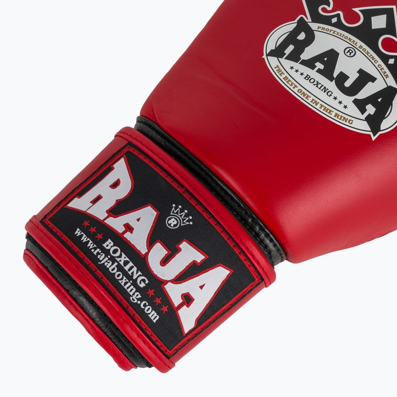 Boxerské rukavice RAJA BOXING Single Standard Genuine Leather red 6