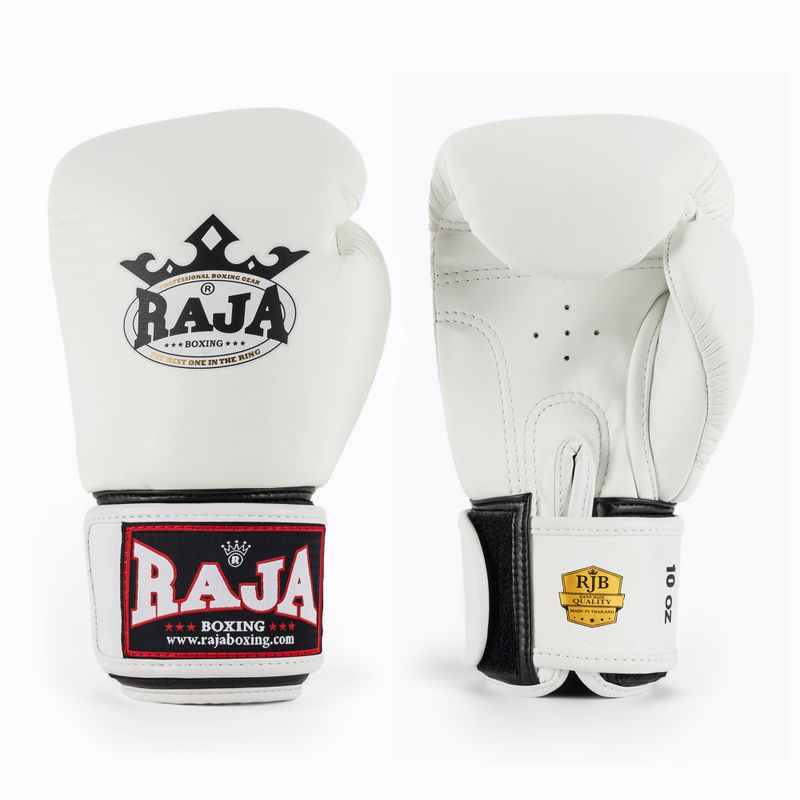 Boxerské rukavice RAJA BOXING Single Standard Genuine Leather white
