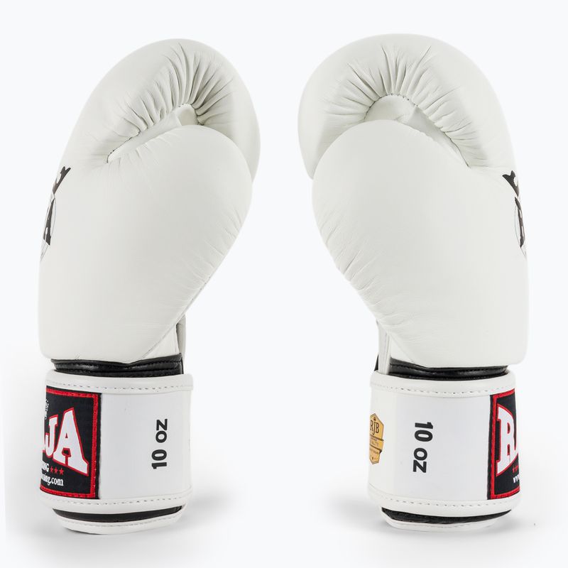Boxerské rukavice RAJA BOXING Single Standard Genuine Leather white 4