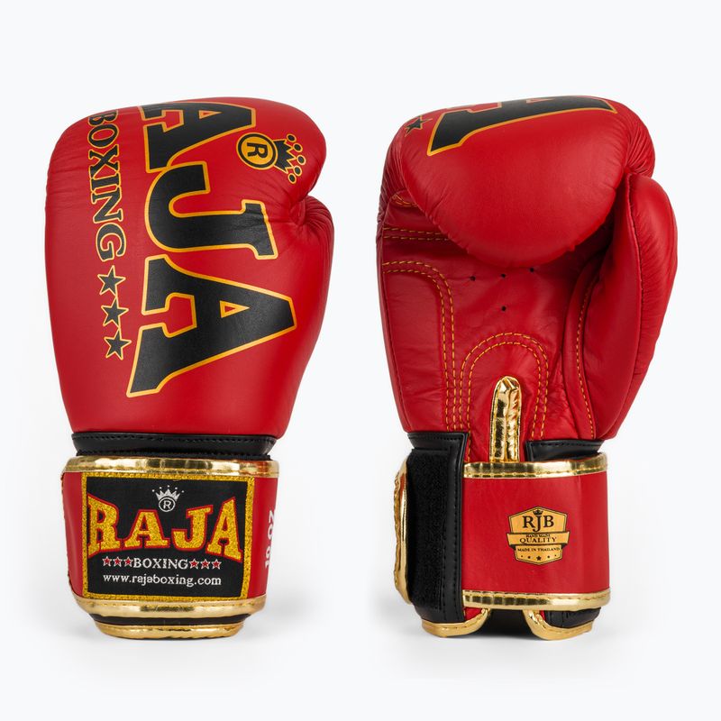 Boxerské rukavice RAJA BOXING Origin Standard Genuine Leather red