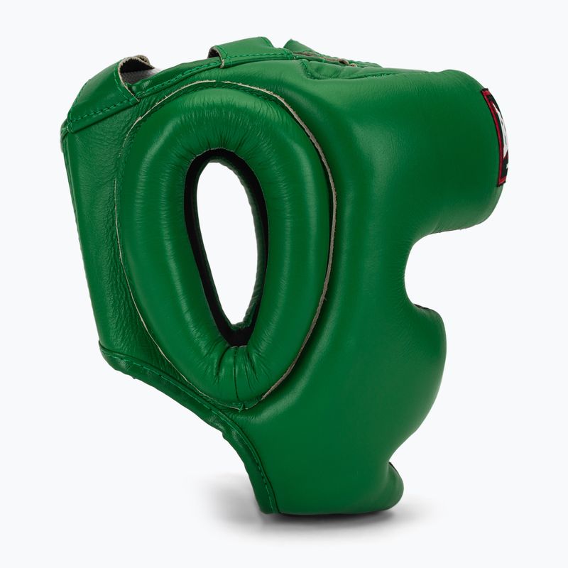 Boxerská helma RAJA BOXING Genuine Leather green 2