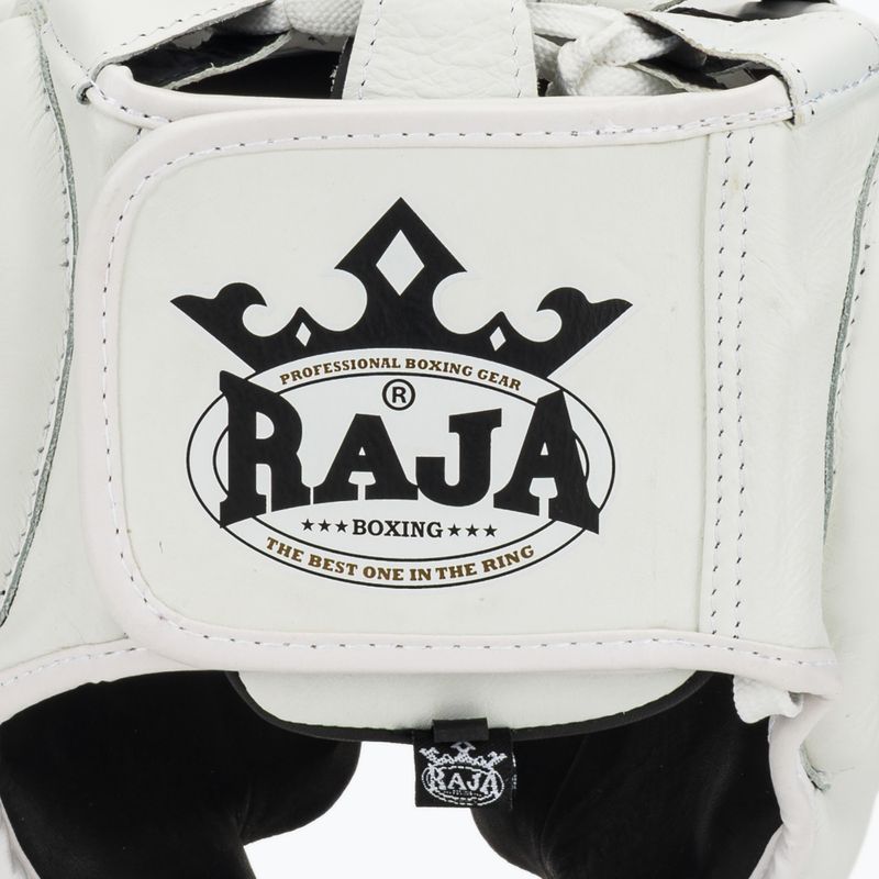 Boxerská helma RAJA BOXING Genuine Leather white 5