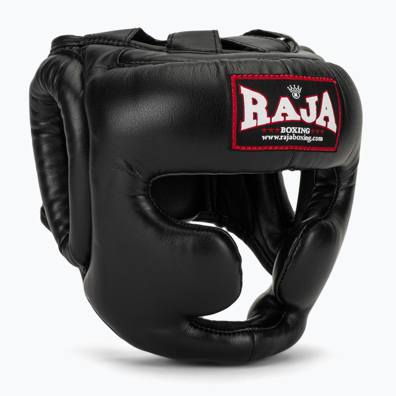 Boxerská helma RAJA BOXING Semi Leather black