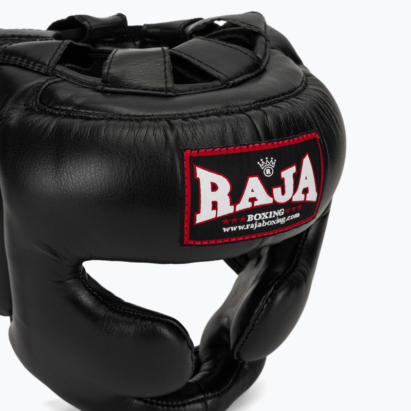 Boxerská helma RAJA BOXING Semi Leather black 4