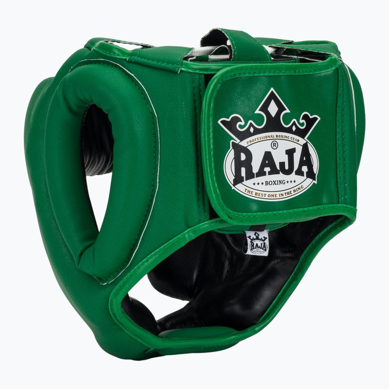Boxerská helma RAJA BOXING Semi Leather green 3