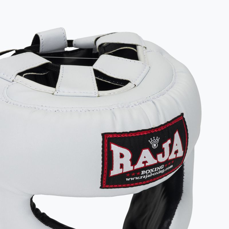 Boxerská helma RAJA BOXING Semi Leather white 4