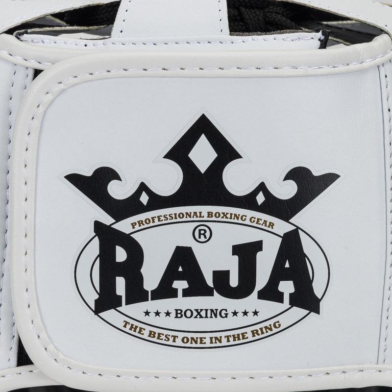 Boxerská helma RAJA BOXING Semi Leather white 5