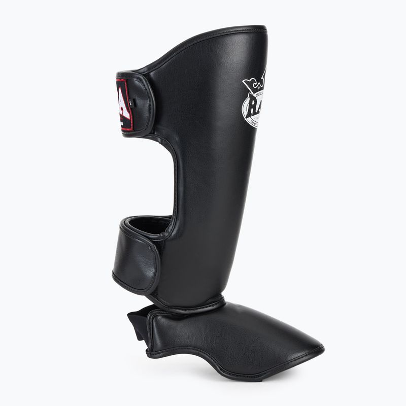 Chrániče holení a chodidel RAJA BOXING Lightweight Shin Guards Semi Leather black 2