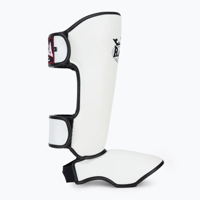 Chrániče holení a chodidel RAJA BOXING Lightweight Shin Guards Semi Leather white 2