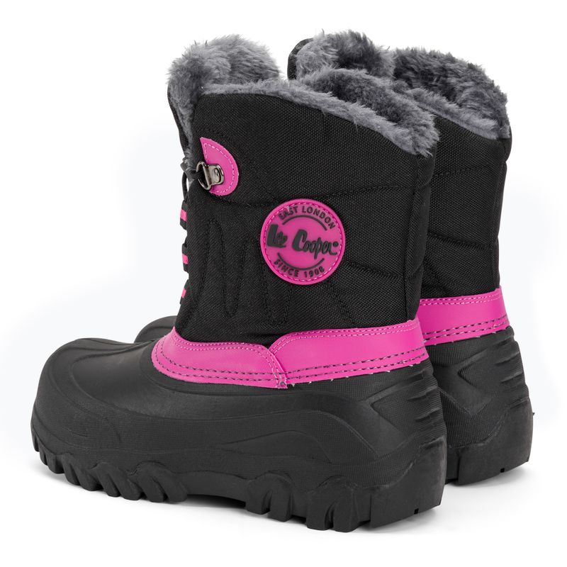 Dětské sněhule Lee Cooper LCJ-21-44-0523 čblack/fuchsia 3