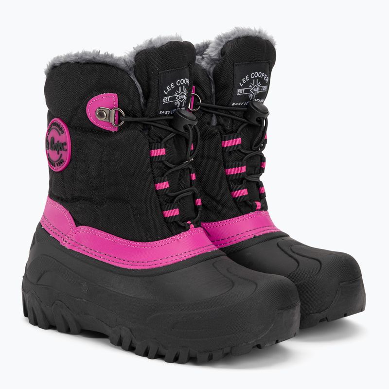 Dětské sněhule Lee Cooper LCJ-21-44-0523 čblack/fuchsia 4