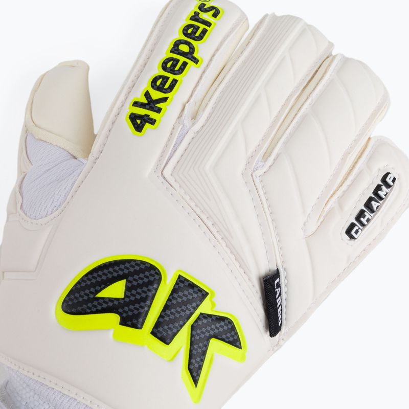 Dětské brankářské rukavice 4keepers Champ Carbo V RF Strap bílé 3