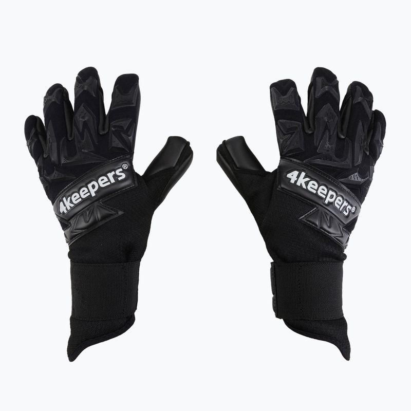 Dětské brankářské rukavice 4Keepers Equip Panter Nc Jr černé EQUIPPANCJR