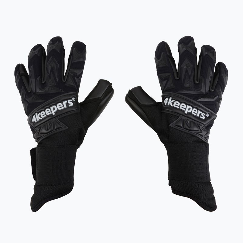 Brankářské rukavice 4Keepers Equip Panter Nc černé EQUIPPANC